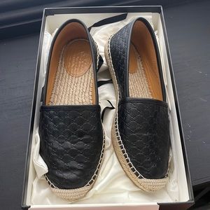 Gucci leather espadrilles